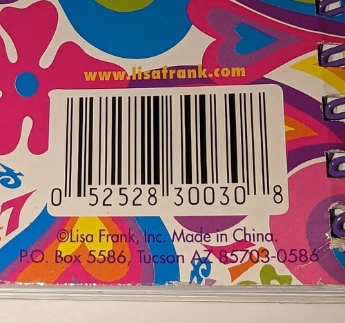 Lisa Frank Phat Pad Notebook Love Hearts & Flowers 7x5" Small 90s 00s Vintage - Picture 6 of 6