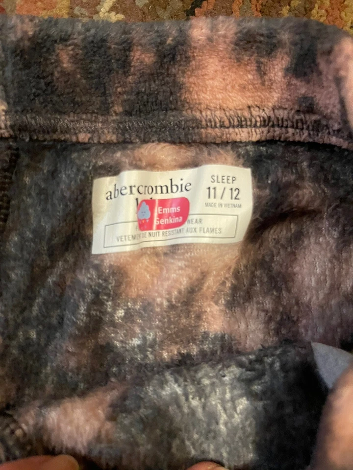 Suéter/Pantalones Pijama Abercrombie Niños Niñas 11/12 Súper Suave Polar Foto 4 de 4