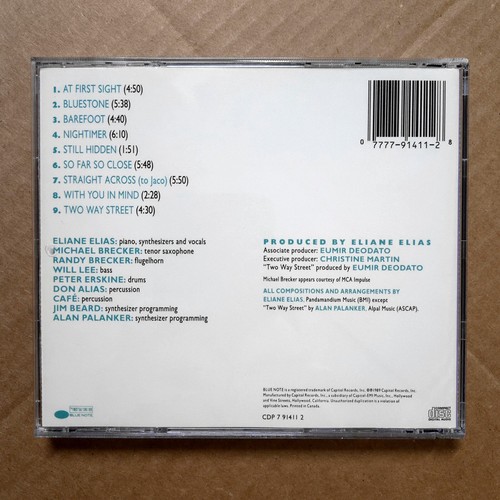 So Far So Close by Eliane Elias CD 1989 Blue Note Jazz NO IFPI - Picture 2 of 3