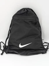 Nike BA5256-010 Gym Bag Black Black White Alpha Adapt Cinch Backpack