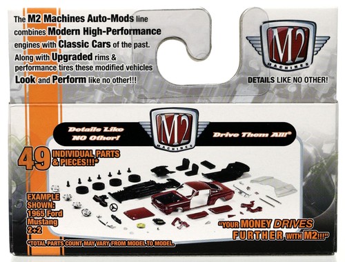 M2 Machines 1968 Ford Mustang Auto Mods Series - 32600 14-57 NRFP Red/Black 1:64 - Picture 5 of 6