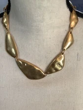 Kendra Scott Kira Statement Necklace in Vintage Gold NWT