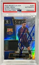2022 Select La Liga Patch Signed Lionel Messi FC Barcelona #LEO PSA