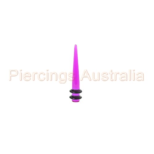 UV Acrylic Ear Taper Stretcher Expander Body Jewellery CHOOSE SINGLE OR PAIR - Picture 2 of 17