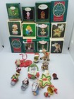 Lot of 12 Hallmark Keepsake Christmas Ornaments Mixed Themed Original Boxes