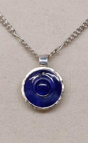 Unisex Anhänger mit Lapislazuli tolle Spiegelungen blau 925 Silber Kiodesign - Bild 2 von 7