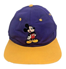 Disneys Mickey Mouse Snapback Truckers Hat Vintage Baseball Cap 1980s Adjustable
