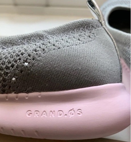 Cole Haan 2. Zerogrand grau/hellrosa Strick-Ballerinas Damengröße 8 Absatzschutz - Bild 12 von 12
