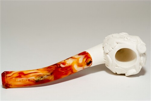 Standard normales Meerschaumrohr - BACCHUS mit Reißverschlussetui - Bild 4 von 6