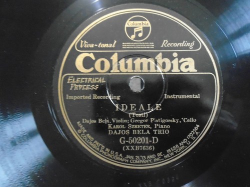 Dajos Bela Trio Ideale Serenata Columbia G-50201-D E