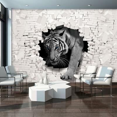 FOTOTAPETE Tapete WANDBILDER XXL 15F0139360 3D Tiger kommt aus der Wand 3D und G