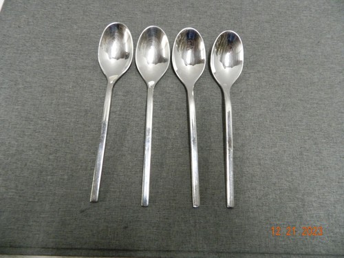 Villeroy & Boch New Wave ovale Suppenlöffel 8 1/8" 18/10 Edelstahl Set 4 - Bild 1 von 3