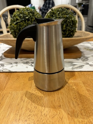 1 Cup Espresso Maker Cup Stove Top Coffee Percolator Moka Pot Stainless Steel - Picture 10 of 11