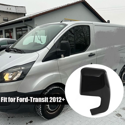 Left Rear View Mirro Cover Cap Glossy Black For Ford Transit Custom 2012-2023 - Picture 2 of 12