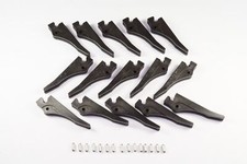 Lot of 15 107 Calmark Plastic Extractor 83023-09B 1.6 (.063) Board Black UL94 