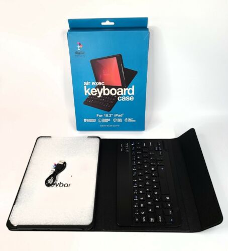 Custodia tastiera Bluetooth per iPad 10,2", cover cavalletto, oro rosa argento nero - Foto 3 di 14