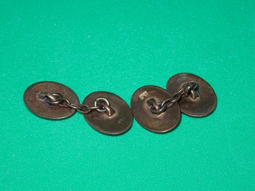 Vintage Pair Of Metal & Enamel Royal Artillery Cufflinks - Military Army - Picture 6 of 6