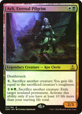 Ayli Eternal Pilgrim 1x FOIL OGW MTG Oath of the Gatewatch Rare NM+ white blk Ayli Eternal Pilgrim 1x FOIL OGW MTG Oath of the Gatewatch Rare NM+ white blk