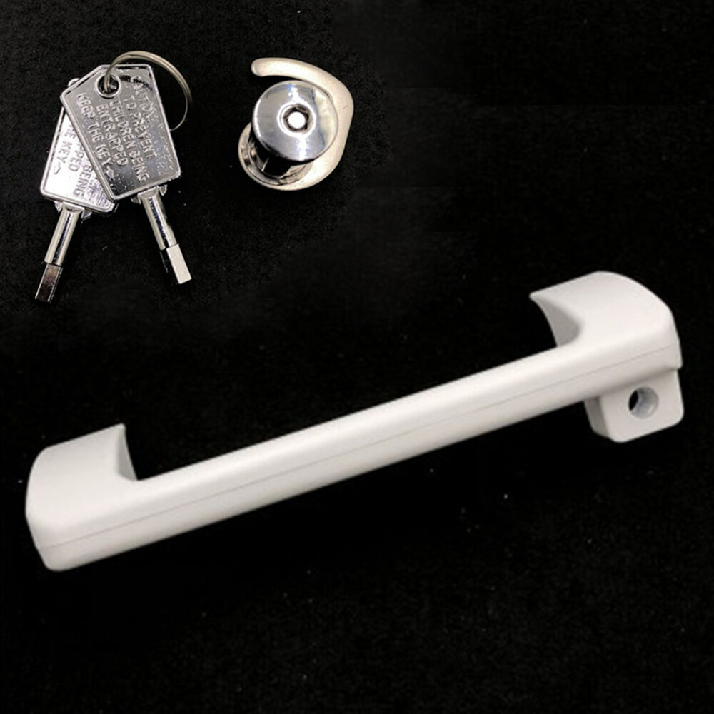 Door Handle Bar Door Lock Key Parts For Haier Freezer Refrigerator