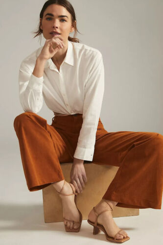 Anthropologie Avec Les Filles M NWT Corduroy Flare Pants Bell bottom Cords - Picture 4 of 8