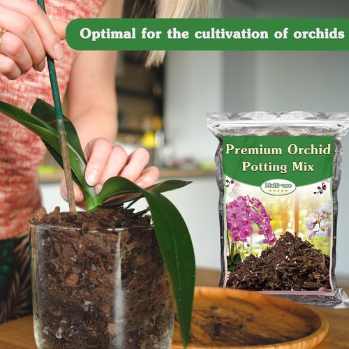 1 Quart Premium Orchid Potting Mix for Repotting with Dried Forest Moss Perlite - Picture 5 of 5