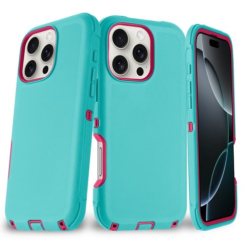 For iPhone 16 / Plus / Pro / Pro Max Defender Case Heavy Duty Dual Layer Defense - Picture 140 of 220
