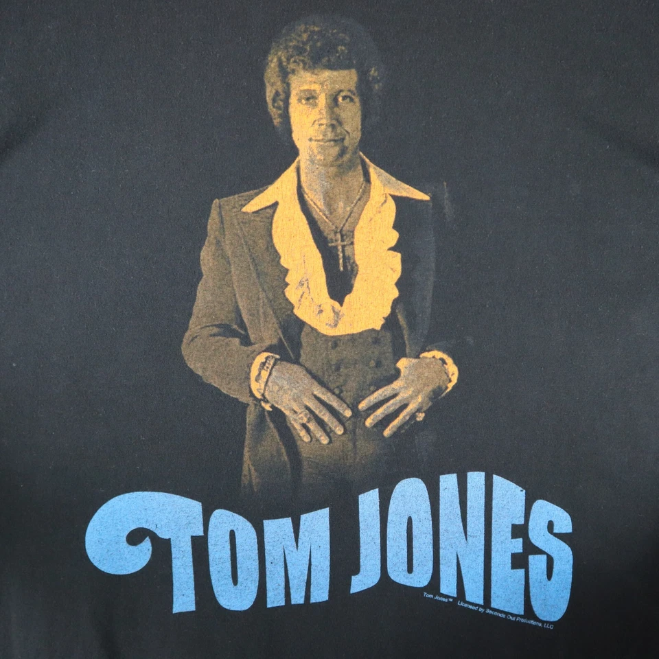 Camisa vintage Tom Jones adulto grande 21x29 Foto 2 de 4