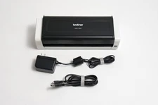 Brother ADS-1200, Compact Desktop Document Scanner, USB, Power Supply, Cable