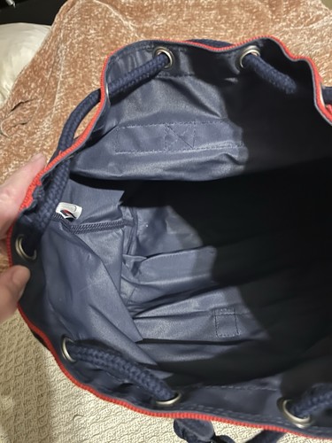 Vintage Tommy Hilfiger Canvas Big Logo Backpack Bag - Picture 6 of 9
