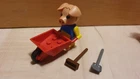Lego Fabuland - 325 3615 - Percy Pig / Percy Pig's Wheelbarrow - COMPLETE