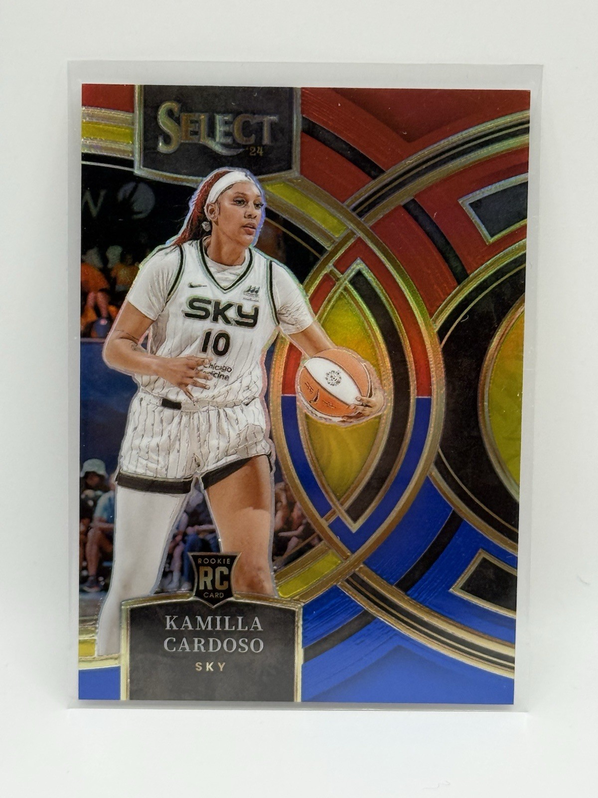 Kamilla Cardoso 2024 Panini WNBA Select Premier Red & Blue Prizm RC /399