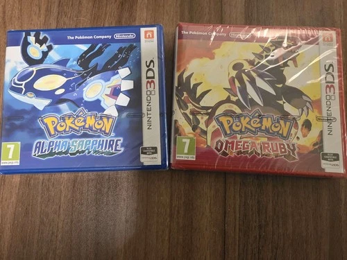 New! Pokemon Alpha Sapphire & Omega Ruby (Nintendo 3DS, 2014) Factory Sealed PAL