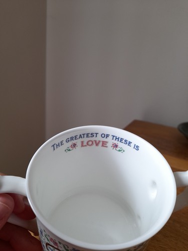 Past Times Bone China Loving Cup 'Faith Hope Love' - Picture 3 of 6
