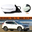 View Mirror Right RH Camera Heated Power Fold 13 Pin For Nissan Rogue 2014-2019