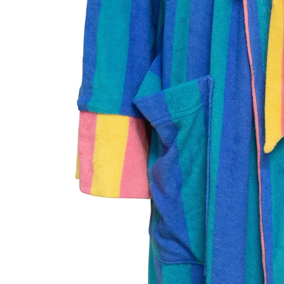 Bata reversible manga larga Pride adulto rayas azules, XL/XXL Foto 3 de 4