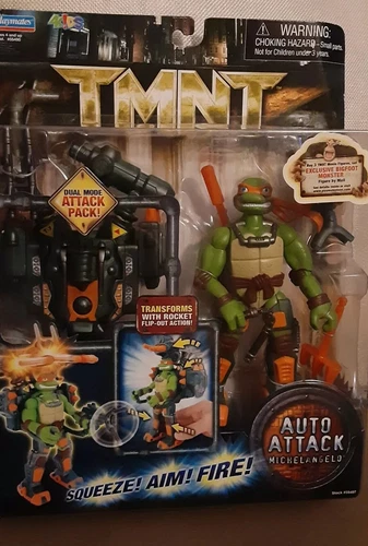 Tmnt cgi Movie Auto Attack Michelangelo 2006 missile Bigfoot monster Mike