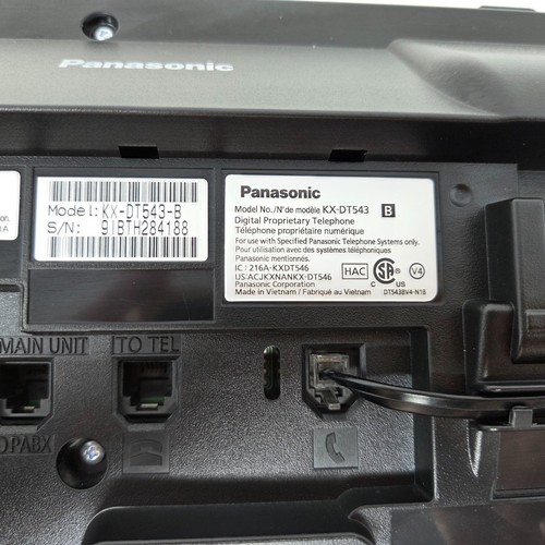 PANASONIC KX-DT543 BLACK DIGITAL PHONE 3-LINE BACKLIT LCD 24 BUTTONS KX-DT543X-B - Picture 6 of 6