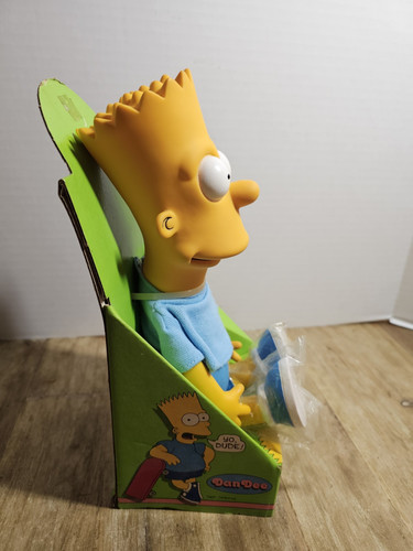 Vintage 1990 DAN DEE BART SIMPSON VINYL Vinyl Figure Doll New n Box The Simpsons - Picture 4 of 5