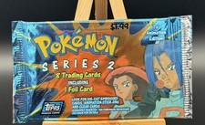 Topps Pokemon Series 2 8 Trading Cards Including 1 Foil Card Factory Sealed