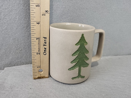 Vintage Taubenschmiede Keramik Tennessee Kiefer Weihnachtsbaum Kaffeebecher *LESEN* - Bild 7 von 7