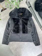 Vintage Jacket With Faux Fur Women s Size L