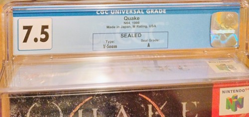 Quake 64 NINTENDO 64 N64 NUOVO SIGILLATO CLASSIFICATO CGC 7.5 A - Foto 2 di 6