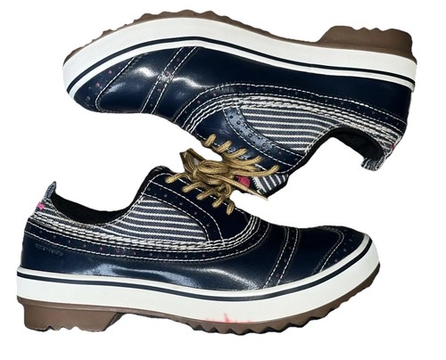 Sorel Tivoli Azul Marino Oxford Punta de Ala Impermeable Zapatos de Lluvia Mujer Talla 8 - Imagen 6 de 11