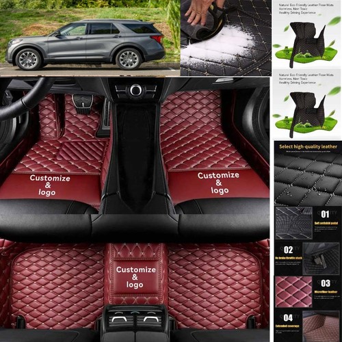 For Ford Explorer Car Floor Mats Luxury Waterproof Pads Liner Auto Rug - Imagen 12 de 42