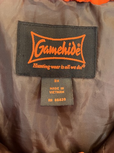 Gamehide Parka Deerhunter Blaze Orange Mens Sz 3XL Hunting Insulated Heat Tech - Picture 4 of 13