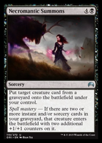 1x Necromantic Summons - Foil MTG Magic Origins NM Magic Foil - Picture 1 of 1