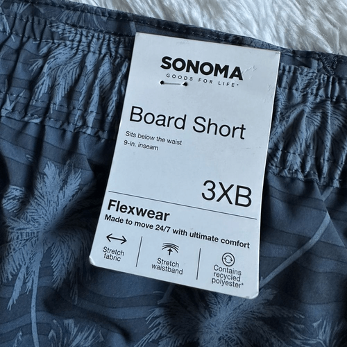 Sonoma Board Shorts Swim Trunks New Palm Trees Mens Size 3X B - Picture 8 of 10