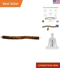 16-Inch Hardwood Bird Perch - Perfect for Parakeets  Easy to Install