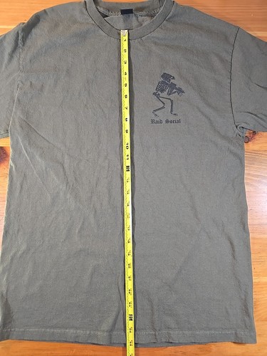 Raid Team Co Raid Social Olive Green Tshirt Size Large. Military. D2 - Picture 5 of 7