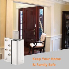 4x Sturdy Anti-Theft Door Lock-Silver Child Safety Door Lock Anti-Pinch Function